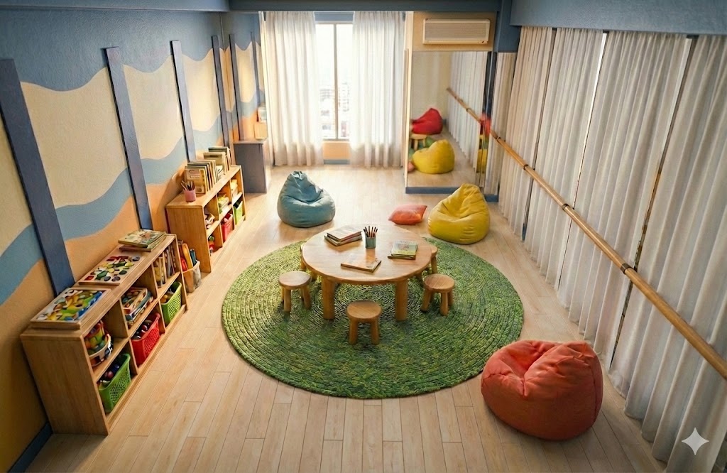 広々とした教室空間